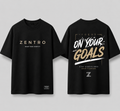 ZENTRO Focus On Your Goals Oversized T-Shirt – Black