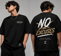 No Excuses Oversized T-Shirt – Black